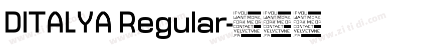 DITALYA Regular字体转换